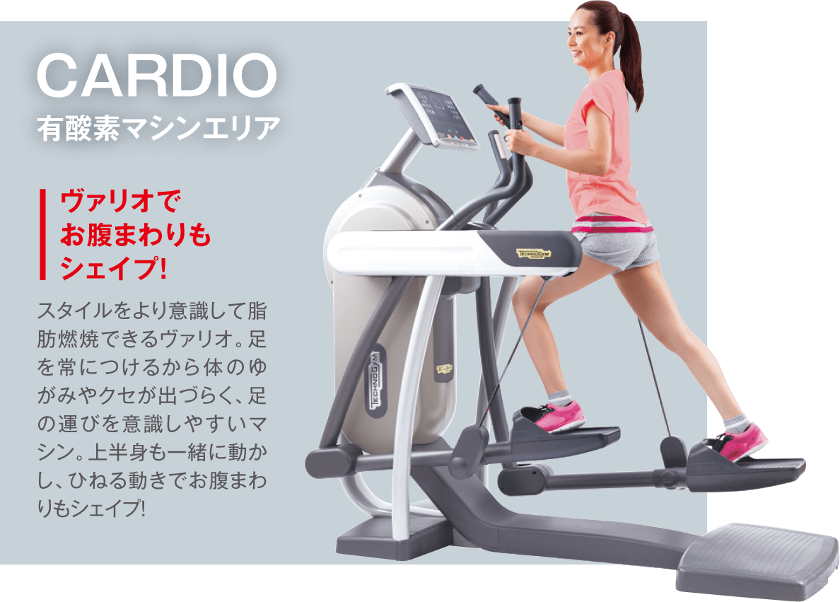 CARDIO 有酸素マシンエリア