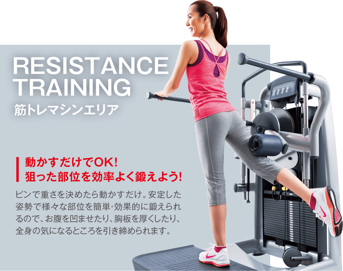 RESISTANCE TRAINING 筋トレマシンエリア